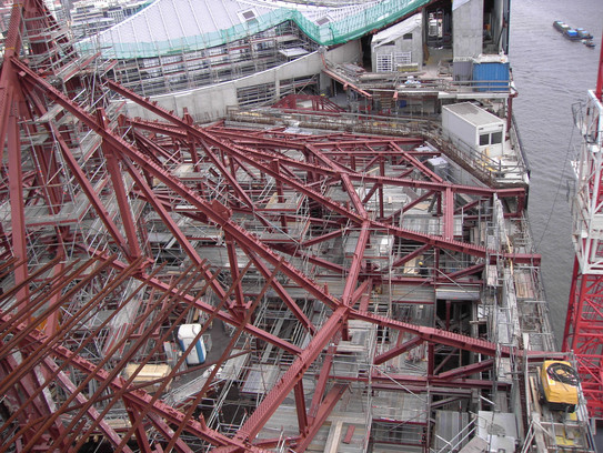 Stahlträger als Tragwerk.